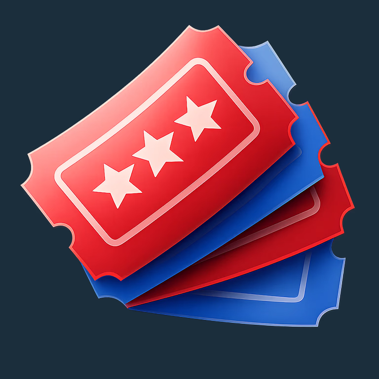 Black-and-white checkered racing flag waving over a blue electric background – Deuces Casino.